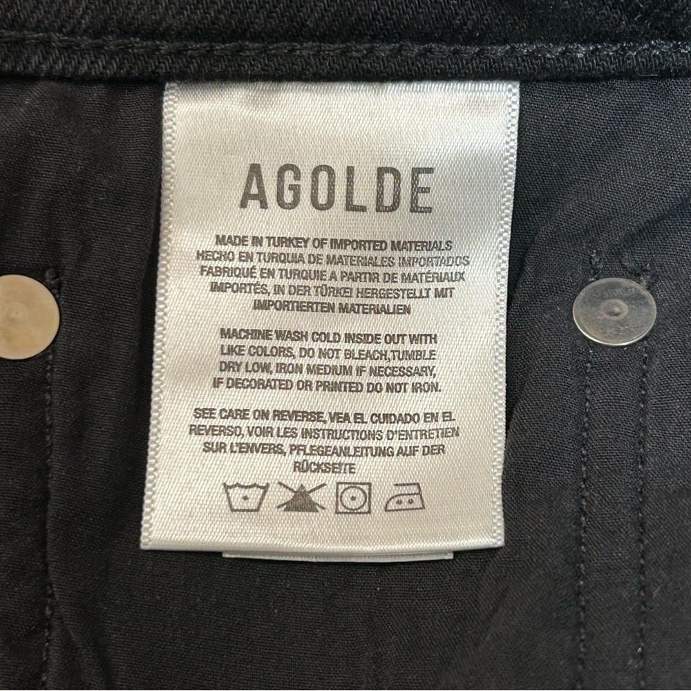 Agolde Riley High Rise Straight Crop Jeans - Picture 5 of 9